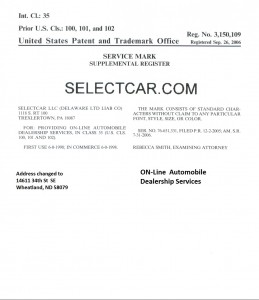 SelectCar.com Federal trademark